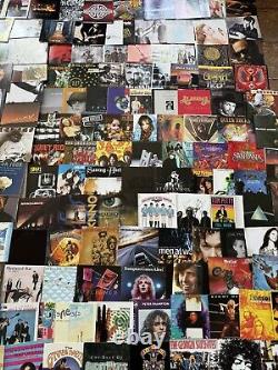 100's of Vintage Music CD Artwork Inserts Liners Booklets Great Collection Lot