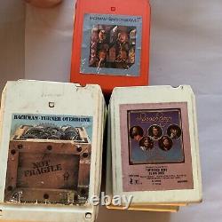 16 8-Track Tape Rock Collection Including Black Sabbath, Beach Boys, Hendrix