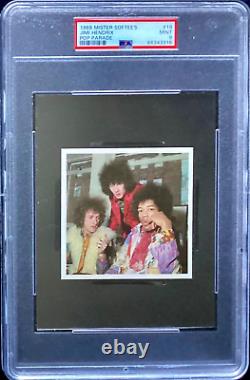 1969 JIMI HENDRIX Mister Softee Pop Parade #19 PSA 9 HOF