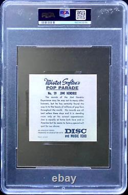 1969 JIMI HENDRIX Mister Softee Pop Parade #19 PSA 9 HOF