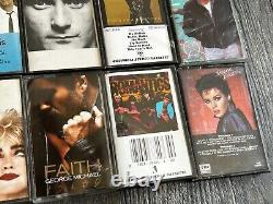 1980's Pop New Wave Cassette Tape 33pc Lot Collection Classic Albums GREAT DEAL