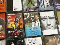 1980's Pop New Wave Cassette Tape 33pc Lot Collection Classic Albums GREAT DEAL