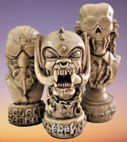 4 Bust Heavy Metal Rock Collection Motorhead Lemmy Snagglethoot Megadeth Sabbath