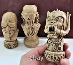 4 Bust Heavy Metal Rock Collection Motorhead Lemmy Snagglethoot Megadeth Sabbath