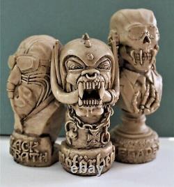 4 Bust Heavy Metal Rock Collection Motorhead Lemmy Snagglethoot Megadeth Sabbath