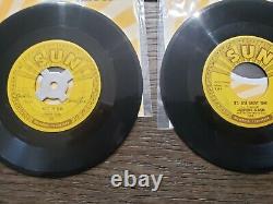 45 Rpm SUN Lot Record Collection, CARL PERKINS, JOHNNY CASH, JERRY, BUDDY Holly