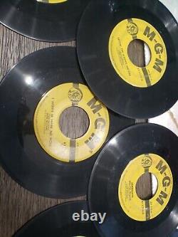 45 Rpm SUN Lot Record Collection, CARL PERKINS, JOHNNY CASH, JERRY, BUDDY Holly