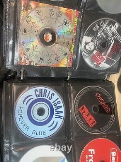 450 Music CD's In Binder WithO Cases, Rock, Soundtracks