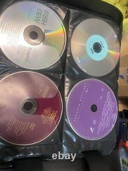 450 Music CD's In Binder WithO Cases, Rock, Soundtracks