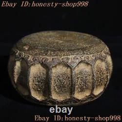 5.2 Collect China dynasty Bluestone carve Musical Instruments Stone Drum statue