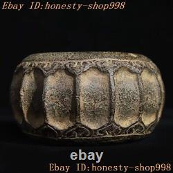 5.2 Collect China dynasty Bluestone carve Musical Instruments Stone Drum statue