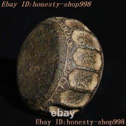 5.2 Collect China dynasty Bluestone carve Musical Instruments Stone Drum statue