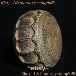 5.2 Collect China dynasty Bluestone carve Musical Instruments Stone Drum statue