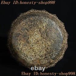 5.2 Collect China dynasty Bluestone carve Musical Instruments Stone Drum statue