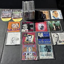 Al Jolson Lot of 25 CDs Greatest Hits, Radio Performance, Live, & More