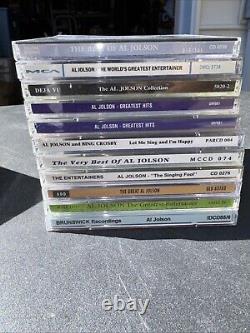 Al Jolson Lot of 25 CDs Greatest Hits, Radio Performance, Live, & More