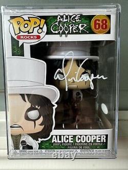 Alice Cooper #68 Top Hat Signed Autographed Pop Rocks Funko Pop! Vinyl