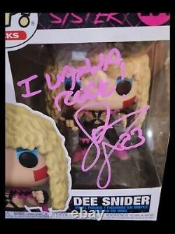 Autographed Rare Twisted Sister Dee Snider Funko Pop #294 w Inscription JSA COA