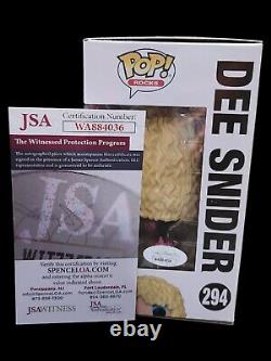 Autographed Rare Twisted Sister Dee Snider Funko Pop #294 w Inscription JSA COA