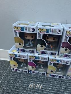 BTS Funko Pop Rocks 1st Edition #101-107 Vaulted K-Pop 2019 Complete Set READ