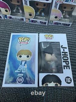 BTS Funko Pop Rocks 1st Edition #101-107 Vaulted K-Pop 2019 Complete Set READ