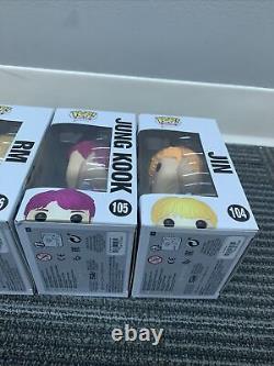 BTS Funko Pop Rocks 1st Edition #101-107 Vaulted K-Pop 2019 Complete Set READ