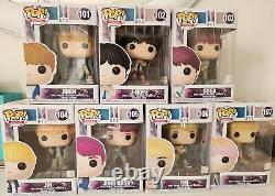 BTS Funko Pop! Rocks First Edition #101-107 Vaulted K-Pop 2019 NEW Complete Set