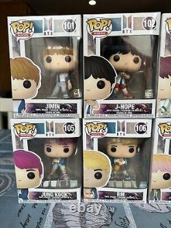 BTS Funko Pop! Rocks First Edition #101-107 Vaulted K-Pop 2019 NIB Complete BT21