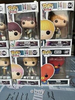 BTS Funko Pop! Rocks First Edition #101-107 Vaulted K-Pop 2019 NIB Complete BT21