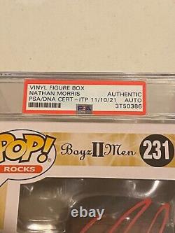 Boyz II Men Autographed Signed & Encapsulated Funko Pop Set Nathan, Shawn, Wanya