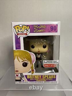 Britney Spears Funko POP Rocks Baby One More Time Target #90 With POP Protector