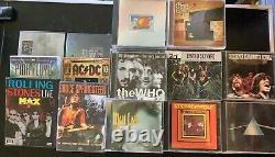 CD Lot of 85+ Classic Rock 70s 80s 90s Albums + DVDs Box set