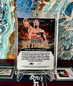 DWAYNE JOHNSON THE ROCK One of One! 2024 Leaf Metal Legends Mythical 1/1 Bigfoot