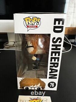 Ed Sheeran SIGNED Funko POP Rocks #76 Music Vinyl Figure withCOA