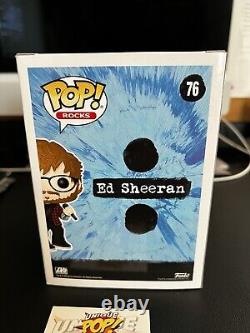 Ed Sheeran SIGNED Funko POP Rocks #76 Music Vinyl Figure withCOA