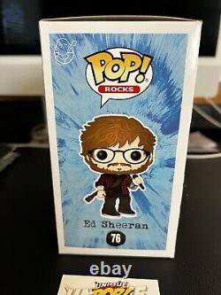 Ed Sheeran SIGNED Funko POP Rocks #76 Music Vinyl Figure withCOA