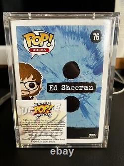 Ed Sheeran SIGNED Funko POP Rocks #76 Music Vinyl Figure withCOA