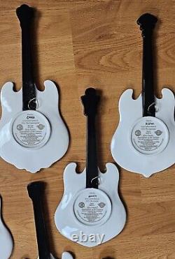 Elvis Presley Entertainer of the Century Guitar Shape Collector Plates 11 Pc