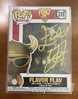 FLAVOR FLAV Signed Autographed Funko POP #310 Public Enemy withJSA COA