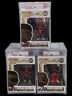 FUNKO BOYZ II MEN WANYA, NATHAN Morris SHAWN Stockman Signed PSA Encapsulated