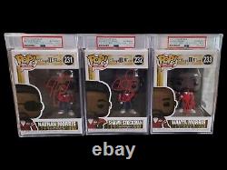 FUNKO BOYZ II MEN WANYA, NATHAN Morris SHAWN Stockman Signed PSA Encapsulated