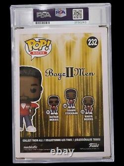 FUNKO BOYZ II MEN WANYA, NATHAN Morris SHAWN Stockman Signed PSA Encapsulated