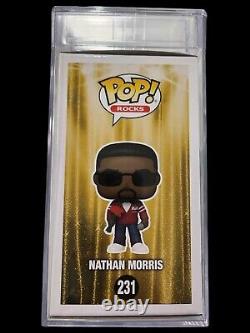 FUNKO BOYZ II MEN WANYA, NATHAN Morris SHAWN Stockman Signed PSA Encapsulated