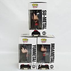 FUNKO POP! ROCKS BABYMETAL SU #43 YUI #44 MOA #45 SET OF 3 Vinyl Figure NEW