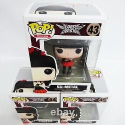 FUNKO POP! ROCKS BABYMETAL SU #43 YUI #44 MOA #45 SET OF 3 Vinyl Figure NEW