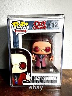 FUNKO POP! ROCKS OZZY OSBOURNE #12 -New In Box- Hard Case Protector