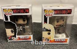 FUNKO POP! Rocks Motley Crue Full Set Of 4 In Protectors #70 #71 #72 #73