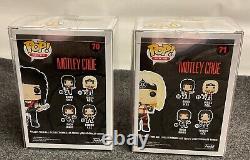 FUNKO POP! Rocks Motley Crue Full Set Of 4 In Protectors #70 #71 #72 #73