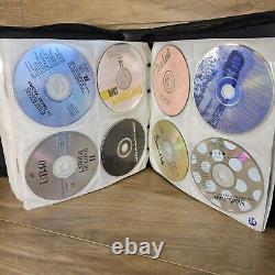 Full binder Lot Of 116+ Vintage Music Cds Rap Hip Hop R&B Rock Madonna Kenny Cla