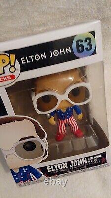 Funko (2) Collector toy Elton John #62 and #63 pop rock set new ii box